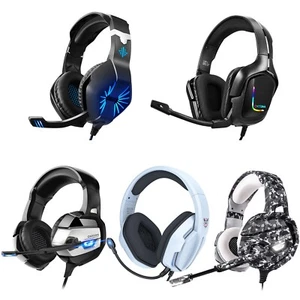 Auriculares para juegos de 3,5 mm para PC PS4 Xbox One Auriculares con micrófono de sonido envolvente RGB - Imagen 1 de 50