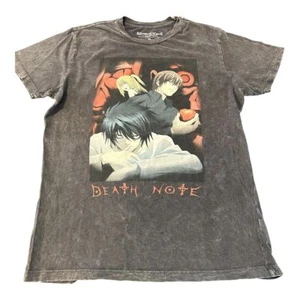 Camiseta Death Note negra fundida lavada. Talla M. - Imagen 1 de 5