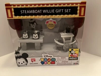 JUEGO DE REGALO WILLIE BARCO DE VAPOR DISNEY TSUM - MICKEY, MINNIE Y JUGUETE BARCO DE VAPOR Nuevo Foto 1 de 4
