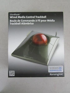 Kensington SlimBlade Wired Media Control Trackball Mouse K72327US New Sealed - Afbeelding 1 van 8