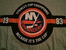NEW YORK ISLANDERS "BECAUSE ITS THE CUP" AUTHENTIC MOLSON-COORS T-SHIRT  NHL