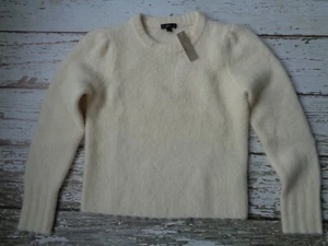 J CREW Merino Lana Merino Suéter Mujer Talla S Crema Sólida NUEVO - Imagen 1 de 13