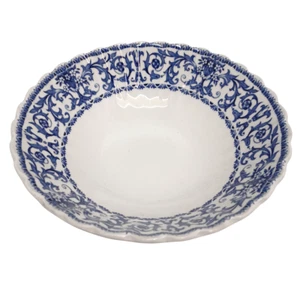 VTG J. &G. Floral Blue White Porcelain Bowl Meakin England Classic Forum 6.5" - Picture 1 of 16