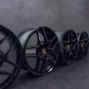Genuine Porsche 19 Inch 997 Carrera C4 4S Wheels Rims 99736215700 99736216301 - Picture 1 of 2