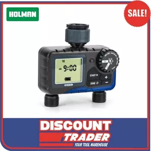 K RAIN KR5002 by Holman Twin Outlet Two Way Digital Tap Timer - Picture 1 of 4