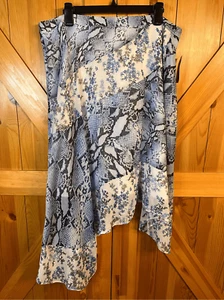 INC ASYMMETRICAL PRINTED SKIRT, Lattice Snake, Size 16 Nwt Retail $90 (3646) - Picture 1 of 5