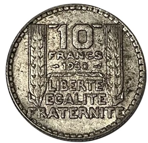 1930 France Silver 10 Francs World Coin KM# 878 Lot B2-209 Open Date - Picture 1 of 6