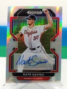 Nate Savino Auto Silver Prizm 2022 Panini Prizm Draft Picks Diamondbacks - Picture 1 of 3