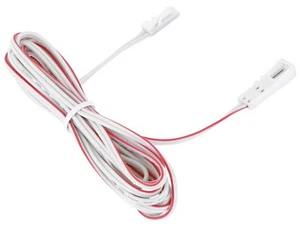 12V Kabel 2m mit MINI-AMP Stecker Buchse Verlängerungskabel Anschlusskabel weiß - Picture 1 of 2