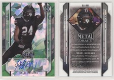 2021 Leaf Metal Draft Green Crystals /7 Israel Mukuamu #BA-IM1 Rookie Auto RC
