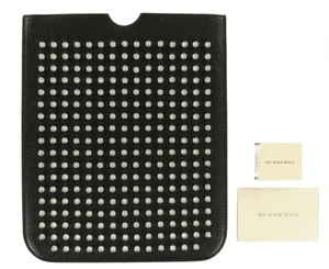 BURBERRY Black Spike Leather iPad Sleeve 134607 - Picture 1 of 3