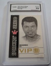 2010 Sportkings Muhammad Ali Vip Series D #12 Gem grade 10