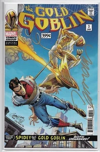 Gold Goblin #3 (Mar 2023, Marvel) Signed J Scott Campbell, Spider-Man #39 Homage - Picture 1 of 2