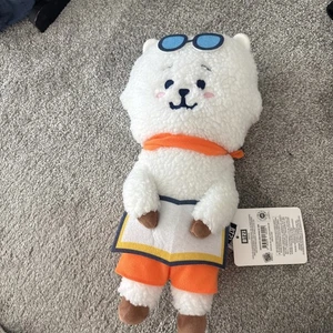 Peluche BT21 Bon Voyage RJ 14-16" Jin KPOP BTS Esponjoso Línea Alpaca Amigos Con Etiqueta - Imagen 1 de 4