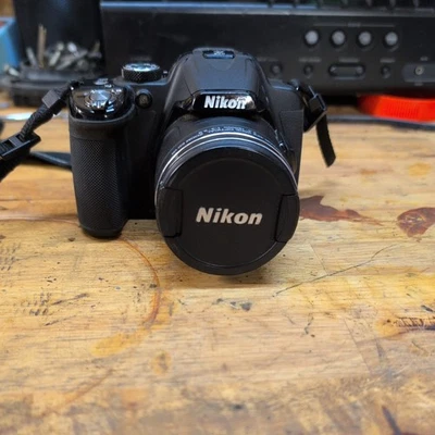 Nikon COOLPIX P520 18.1 MP Digital Bridge Camera-BLACK Untested w Strap - Image 1 of 4
