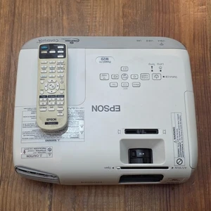EPSON PowerLite W29 3LCD PROJECTOR HDMI 1080i H690A w/ Remote - FOR PARTS/REPAIR - Picture 1 of 16