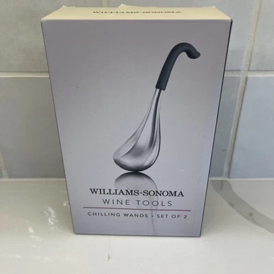Williams Sonoma WINE CHILLING WANDS SET of 2 Barware TOOLS Summer NEW - Image 1 of 4