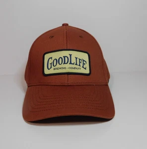 Good Life Brewing Company Orange Fitted X/XL Patch Baseball Cap - Picture 1 of 8