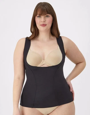 Flexees Dream Shapewear Торсет Носите Свой Собственный Бюстгальтер Maidenform Тело Твердый Контроль - Изображение 1 из 4