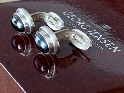 Gemelos GEORG JENSEN 44B modelo hematita Foto 1 de 4