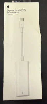 Apple Thunderbolt 3 to Thunderbolt 2 Adapter - White MMEL2AM/A - Image 1 of 2