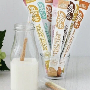 Sipahh Milk Flavour Straws Mixes Vegan Friendly 40 straws 140g BrandNew - Picture 1 of 2