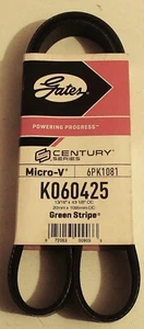 Gates Green Stripe Century Series Micro-V Serpentine Belt 6PK1081 K060425 - Bild 1 von 2