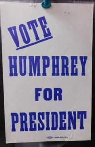 Vote Humphrey For President 1960's Original Billboard Poster Lot Of 12  "Hubert" - Picture 1 of 7