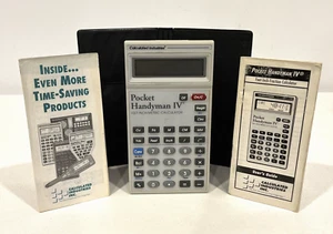 POCKET HANDYMAN IV FEET-INCH METRIC CALCULATOR SET 8545 V1.0 W/ COVER & BOOKLETS - Picture 1 of 7