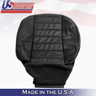 2006 2007 For Hummer H2 Driver Side Bottom Leather Seat Cover in Black - Image 1 of 4
