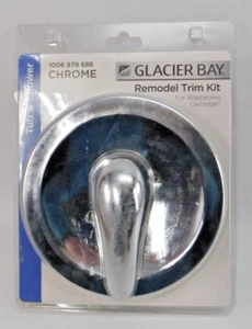Kit de ajuste de válvula de 1 manija Glacier Bay en cromo 864790 - Imagen 1 de 3