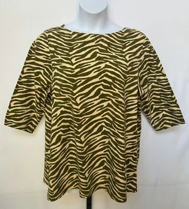 Jessica London women's size 22/24 blouse with animal print. - Picture 1 of 7