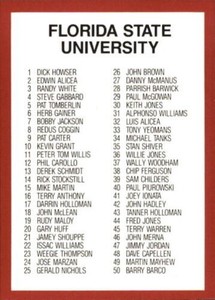 A4629- 1990-91 Florida State Collegiate Collection -You Pick- 10+ FREE US SHIP