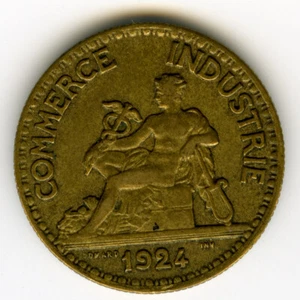 # FRANCE 1924 ☆ BON 50 CENTIMES • COMMERCE INDUSTRIE • FRENCH TRADE TOKEN ☆C0490 - Picture 1 of 2