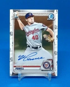 2020 Bowman Draft Holden Powell Chrome Draft Picks Auto #CDAHP Nationals - Picture 1 of 1
