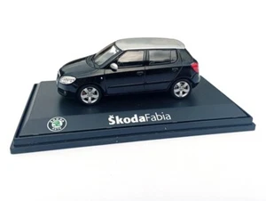 new ABREX Skoda Fabia mk2 model 1:43 Black with silver roof 143AB-008DW - Picture 1 of 4
