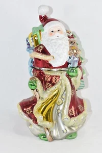 CHRISTOPHER RADKO 2007 MAGNIFICENT JOURNEY SANTA CLAUS CANDY COOKIE JAR - Picture 1 of 13