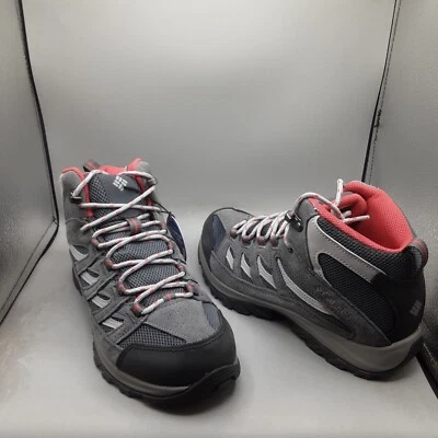 Columbia Women's Crestwood Mid Hiking Shoes 8M Graphite Daredevil WP D732 - Image 1 of 4