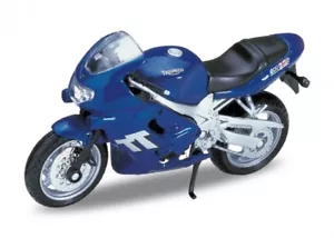 "Modelo diecast motocicleta Triumph TT 600 2002 azul metal Welly 1/18 4,3" - Imagen 1 de 1