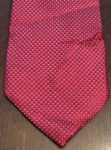 Club Room Red 100% Silk Men’s Neck Tie Made In China - Picture 1 of 9
