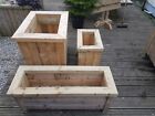 STRONG  ROBUST LONG LASTING WOODEN PLANTERS.