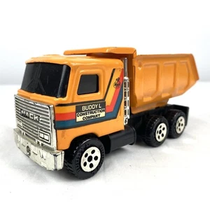 Vintage 1980 Buddy L MACK Mini Dump Truck 6” Construction Company Metal Plastic - Picture 1 of 10