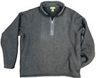Vintage Eddie Bauer 1/4 Zip Gray Heavy Mock Neck Pullover Sweater Mens Xl Canada