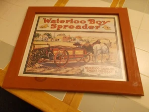  Framed Waterloo Boy Manure Spreader Print - Waterloo Iowa - 23" x 27 1/2" - Picture 1 of 8