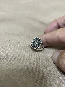 David Yurman Men’s PAVÉ PINKY RING WITH BLACK DIAMONDS, Size 6.25 $1400