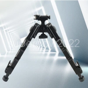V9 Adjustable Metal Rifle Bipod QD Tactical Picatinny Rail Sniper Hunting Stand - Picture 1 of 10