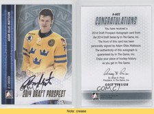 2014 ITG Draft Prospects Auto Gold /20 Adam Ollas Mattsson #A-AO2 Auto