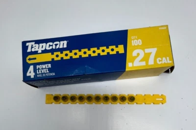 Quantidade 100 Tapcon 20668 calibre .27 amarelo nível de potência 4 pó acionado - Imagem 1 de 4