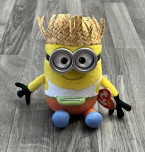 TY 6" Beanie Baby Plush Toy Stuffed Animal - DAVE (Tourist) (Despicable Me 3) 6” - Picture 1 of 9