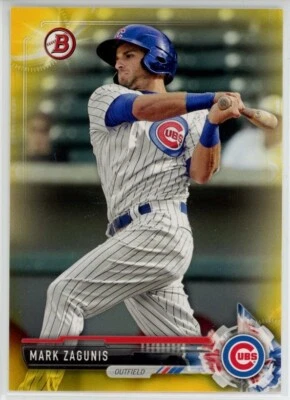2017 Bowman Baseball Prospects Mark Zagunis Yellow #BP131 - Image 1 of 2